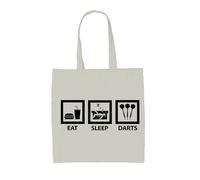 Eat Sleep Freccette - Borsa Tote IN Tela - Dart Player 180 Tavola Gerwen Premier