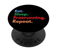 Eat Sleep Freerunning Repeat - Freerunners & Parkour Lovers PopSockets PopGrip Adesivo