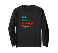 Eat Sleep Freestyle Repeat per Ballerini e Amanti del Freestyle Maglia a Manica