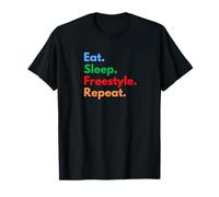 Eat Sleep Freestyle Repeat per Ballerini e Amanti del Freestyle Maglietta