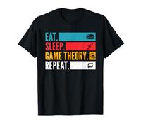 Eat Sleep Game Theory Repeat for Poker Night Strategy Maglietta