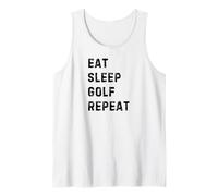 Eat Sleep Golf Repeat: Funny Design for Avid Golfers Canotta