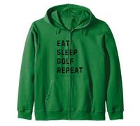 Eat Sleep Golf Repeat: Funny Design for Avid Golfers Felpa con Cappuccio