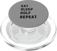 Eat Sleep Golf Repeat: Funny Design for Avid Golfers PopSockets PopGrip per MagSafe