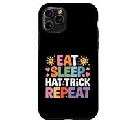 Eat Sleep Hat Trick Repeat Soccer Score Routine Athlete |- Custodia per iPhone 11 Pro