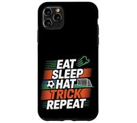 Eat Sleep Hat Trick Repeat Soccer Score Routine Athlete -- Custodia per iPhone 11 Pro Max
