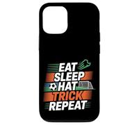 Eat Sleep Hat Trick Repeat Soccer Score Routine Athlete -- Custodia per iPhone 12/12 Pro