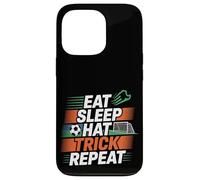 Eat Sleep Hat Trick Repeat Soccer Score Routine Athlete -- Custodia per iPhone 13 Pro