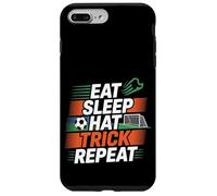 Eat Sleep Hat Trick Repeat Soccer Score Routine Athlete -- Custodia per iPhone 7 Plus/8 Plus