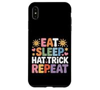 Eat Sleep Hat Trick Repeat Soccer Score Routine Athlete |- Custodia per iPhone XS Max
