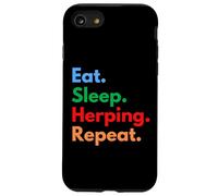 Eat Sleep Herping Repeat per gli amanti degli herpers e dei rettili Custodia per iPhone SE (2020) / 7/8