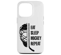 Eat Sleep Hockey Repeat For Teens Adults Cool Hockey Fans Custodia per iPhone 13 Pro