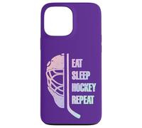 Eat Sleep Hockey Repeat Teens Cute Pastel Gradient Hockey Custodia per iPhone 13 Pro Max