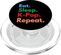 Eat Sleep K-Pop Repeat per cantanti Kpop & Amanti della musica K-pop PopSockets PopGrip per MagSafe