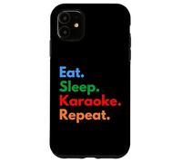 Eat Sleep Karaoke Repeat per gli amanti della notte del karaoke & Cantanti Custodia per iPhone 11
