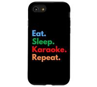 Eat Sleep Karaoke Repeat per gli amanti della notte del karaoke & Cantanti Custodia per iPhone SE (2020) / 7/8