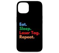 Eat Sleep Laser Tag Repeat per i giocatori e gli amanti del laser tag Custodia per iPhone 13
