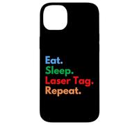 Eat Sleep Laser Tag Repeat per i giocatori e gli amanti del laser tag Custodia per iPhone 14 Plus
