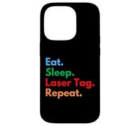 Eat Sleep Laser Tag Repeat per i giocatori e gli amanti del laser tag Custodia per iPhone 14 Pro