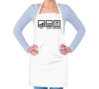 Eat Sleep Mantenere Api - Unisex Adulti Grembiule - Ape Custode Apicoltore Miele