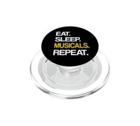 Eat Sleep Musical Repeat Broadway Theatre PopSockets PopGrip per MagSafe