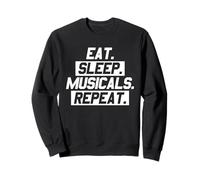 Eat Sleep Musicals Ripeti Felpa