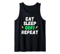 Eat Sleep OOF Repeat Funny Video Gamer Birthday Party Memes Canotta