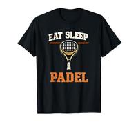 Eat Sleep Padel Mangia Dormi Padel Ripeti Giocatore Pala Maglietta