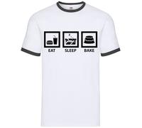 Eat Sleep Pasticciere - Uomo Suoneria - Baker Baking Torta Amore Divertente Chef