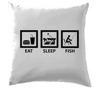 Eat Sleep Pesce - Cuscino - Pescatore con la Lenza Love Carpa Trota