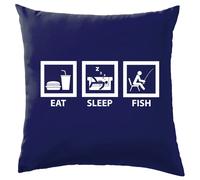 Eat Sleep Pesce - Cuscino - Pescatore con la Lenza Love Carpa Trota