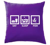 Eat Sleep Pesce - Cuscino - Pescatore con la Lenza Love Carpa Trota