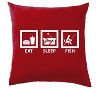 Eat Sleep Pesce - Cuscino - Pescatore con la Lenza Love Carpa Trota