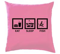 Eat Sleep Pesce - Cuscino - Pescatore con la Lenza Love Carpa Trota