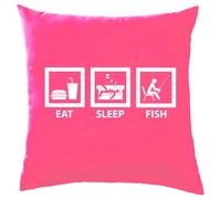 Eat Sleep Pesce - Cuscino - Pescatore con la Lenza Love Carpa Trota