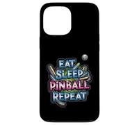 Eat Sleep Pinball Repeat Arcade Gaming Fan Design Custodia per iPhone 13 Pro Max