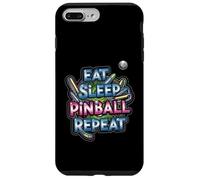 Eat Sleep Pinball Repeat Arcade Gaming Fan Design Custodia per iPhone 7 Plus/8 Plus