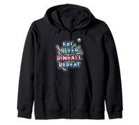 Eat Sleep Pinball Repeat Arcade Gaming Fan Design Felpa con Cappuccio