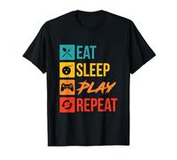 Eat Sleep Play Ripeti il videogioco Maglietta