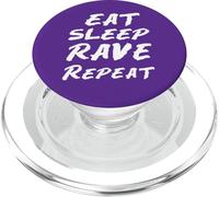 Eat Sleep Rave Repeat Carino EDM Festival Costume Per Ravers PopSockets PopGrip per MagSafe