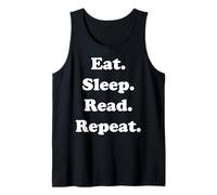 Eat Sleep Read Repeat Book Enthusiast Canotta