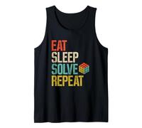 Eat Sleep Risolvi Ripeti Velocità Cubing Cubing Cuber Cube Canotta