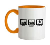 Eat Sleep Rock - Tazza IN Ceramica - Musica Chitarra Elettrico Basso Amp