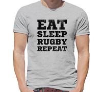 Eat Sleep Rugby Ripetere - T-Shirt - League Union Player SPORTS World Coppa