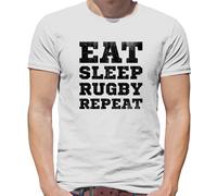 Eat Sleep Rugby Ripetere - T-Shirt - League Union Player SPORTS World Coppa
