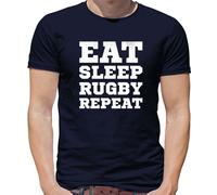Eat Sleep Rugby Ripetere - T-Shirt - League Union Player SPORTS World Coppa