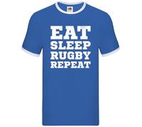 Eat Sleep Rugby Ripetere - Uomo Suoneria - League Union Player SPORTS World