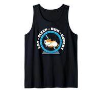 Eat Sleep Run Repeat Hamster Wheel Ruota del Criceto Canotta