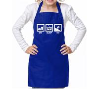 Eat Sleep Sci - Unisex Bambini Grembiule - Sciatore Sport Hobby Vacanza Inverno