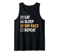 Eat Sleep Sim Race Repeat Sim Racer Canotta